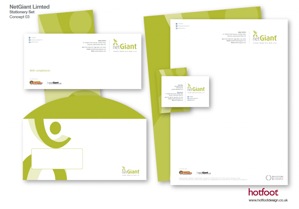 New stationery for NetGiant