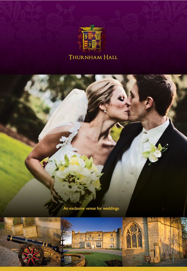 Thurnham Hall wedding folder design