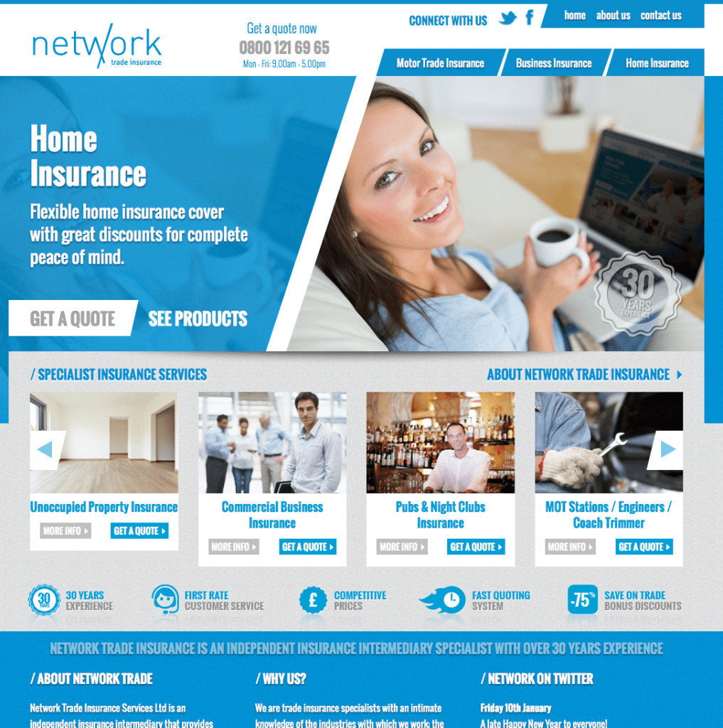 Responsive Insurance Company Website