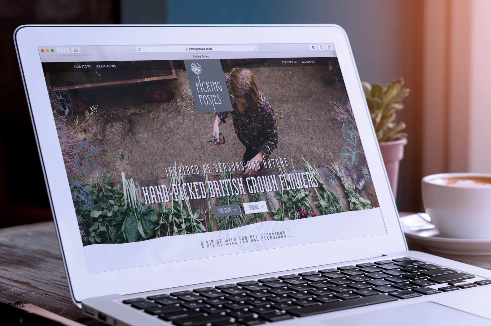 Picking Posies launches with a website designed by Hotfoot