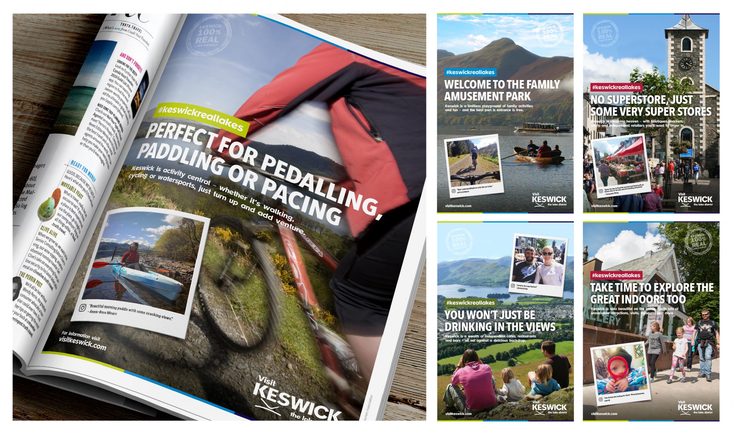 Keswick Tourism and Hotfoot Swap Vistas for Selfies to Promote the Real Keswick