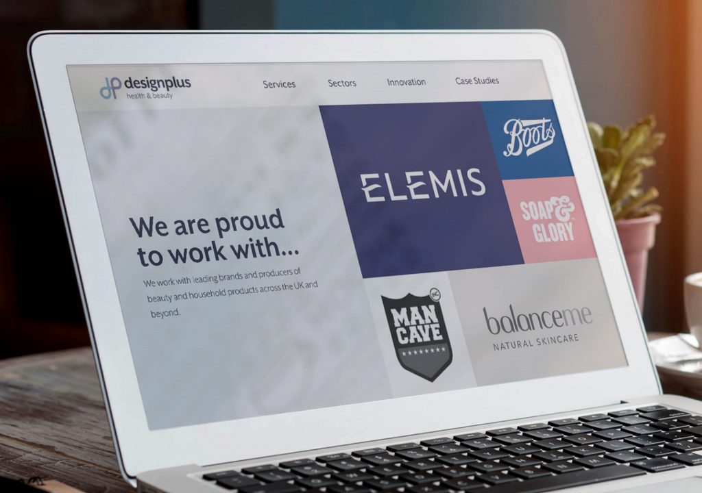 A new brand identity and website for Design Plus Health & Beauty
