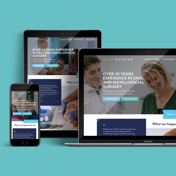 New logo and website design for Lancaster based private surgeon Miles Duncan