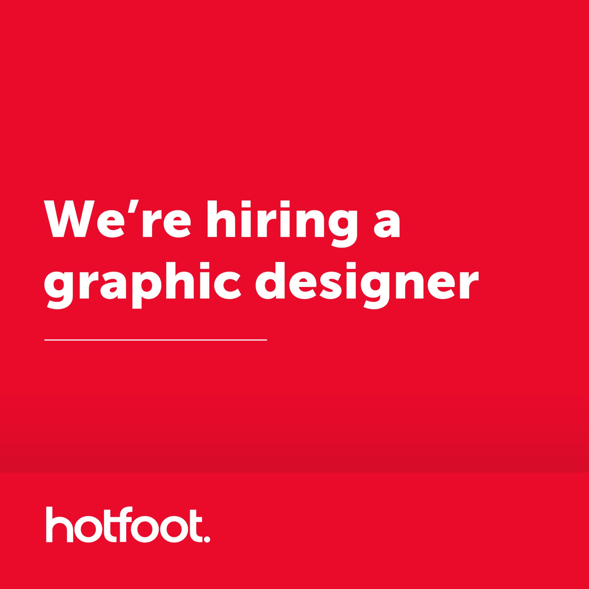 New vacancy for a graphic designer at our Lancaster studio
