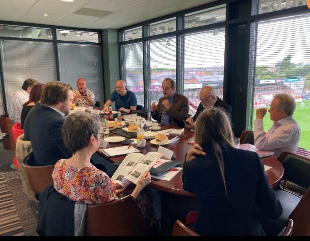 Charlie attends the Lancashire Business View roundtable