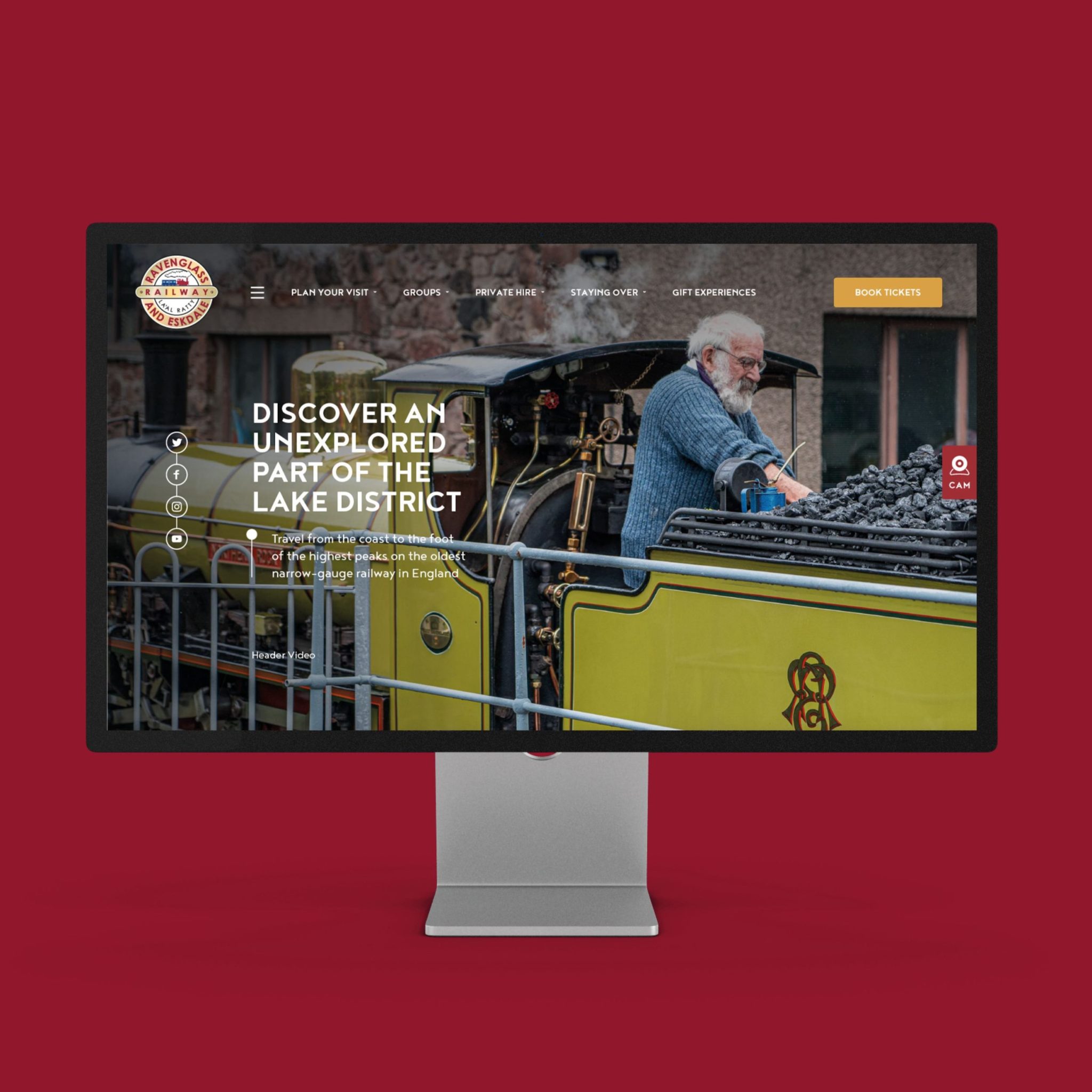New website design for Lake District Estates’ visitor attraction Ravenglass and Eskdale Railway