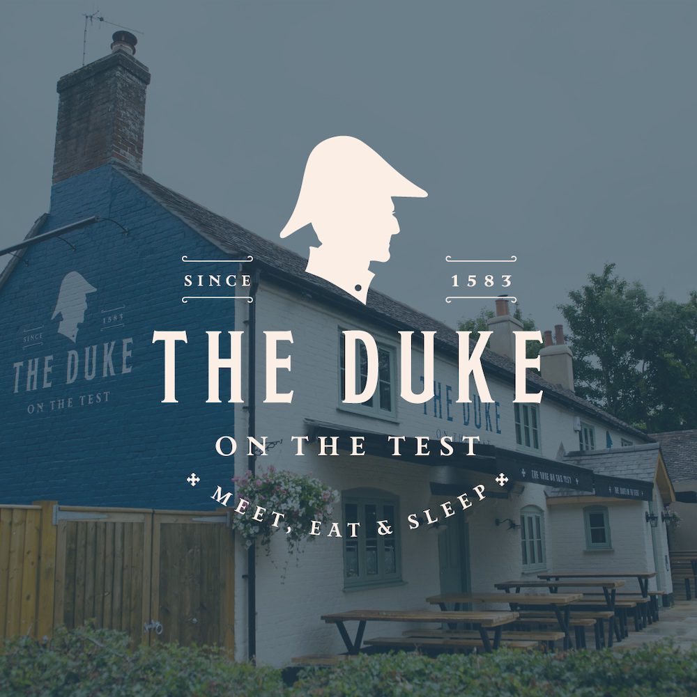 New hospitality brand, website and marketing campaigns for The Duke On The Test in Hampshire